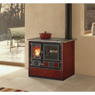 Vedkomfyr Rosa 5.0 Exclusive Bordeaux 8,8kw