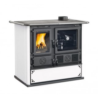 Vedkomfyr Rosa 5.0 Steel White 8,8kw