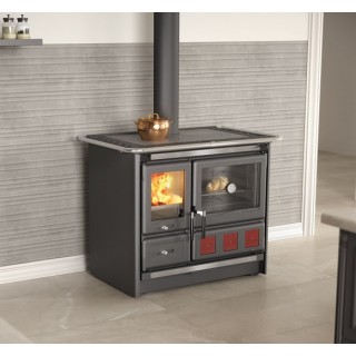 Vedkomfyr Rosa XXL 5.0 Anthracite Sort 11kw