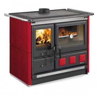 Vedkomfyr Rosa XXL 5.0 Exclusive Bordeaux 11kw