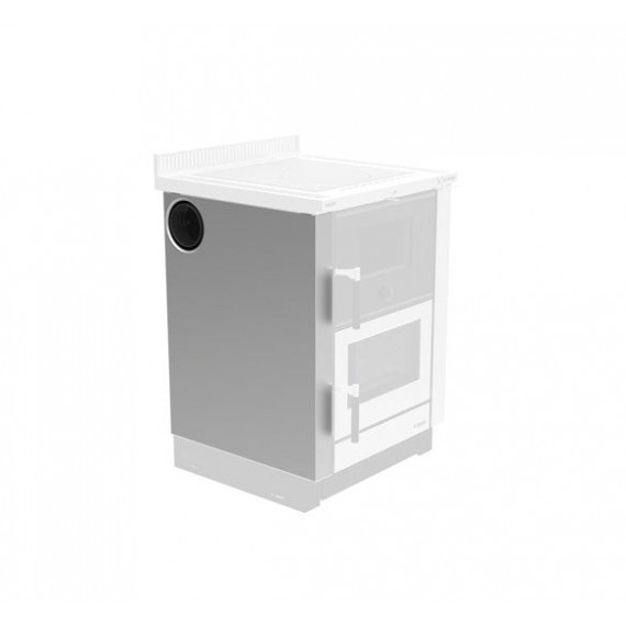 Sidepanel m/røykuttak venstre for Vicenza Sort