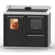 Vedkomfyr Termorossi Bosky F 30 Square Evo 5 Gunmetal, 12,5kw