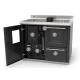 Vedkomfyr Termorossi Bosky F 30 Square Evo 5 Gunmetal, 12,5kw