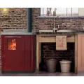 Vedkomfyr Termorossi Bosky 30 Square Evo 5 Bordeaux, 12,5kw
